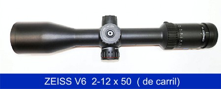 VISOR ZEISS V6  2-12 x 50 DE CARRIL